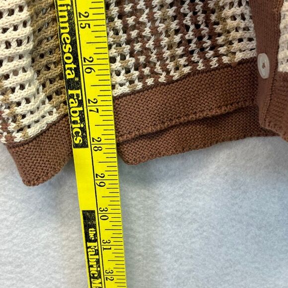 MASSIVE Luxury Men’s Small Knit Crocheted Sweater Polo Shirt Grandpa Resort NWT - Picture 9 of 15